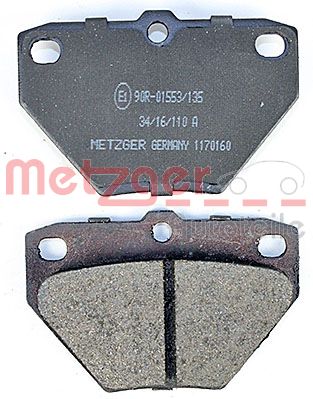 METZGER 1170160 GREENPARTS Bremsbelagsatz, Scheibenbremse